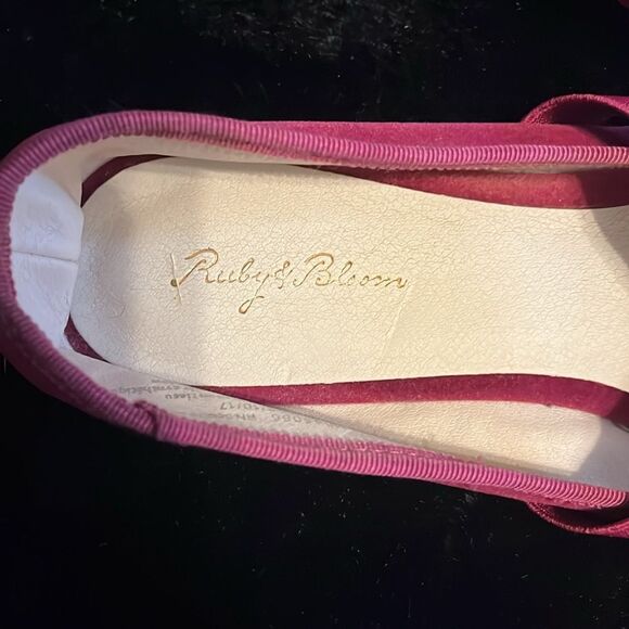 Ruby and Bloom Ballet Flats with Pearl Embellishments - Picture 4 of 6